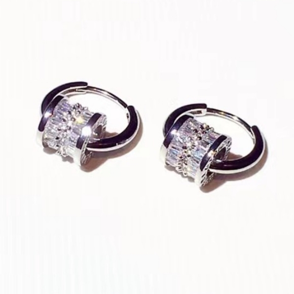 14k gold diamond earrings - Picture 6 of 10